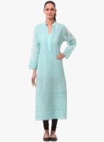 Saadgi Green Embroidered Kurta