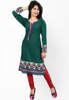 Salwar Studio Blue Printed Kurtas