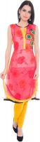 Satrangi Casual Striped Women's Kurti(Red)