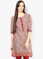 Shree Maroon Printed Kurtis