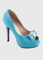 Shuz Touch Blue Peep Toes