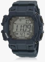 Sonata 77025Pp03 Blue/Grey Digital Watch