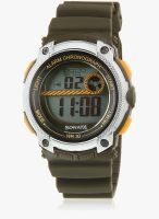 Sonata Olive /Grey Digital Watch