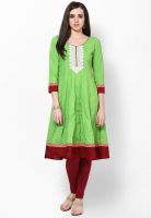 Span Cotton Green Kurti