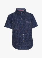 Tales & Stories Blue Casual Shirt