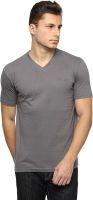 Teen Tees Solid Men's V-neck Grey T-Shirt