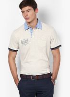 Tom Tailor Off White Polo T-Shirt