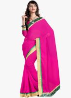 Triveni Sarees Magenta Embellished Saree