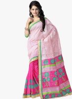 Triveni Sarees Magenta Printed Saree