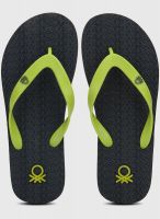 United Colors of Benetton Navy Blue Flip Flops