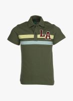 United Colors of Benetton Olive Polo T Shirt