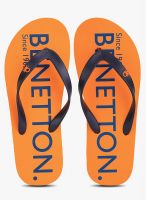 United Colors of Benetton Orange Flip Flops