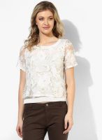 Vero Moda White Printed T Shirt