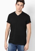s.Oliver Black V Neck T-Shirt