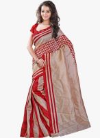 7 Colors Lifestyle Beige Printed Saree
