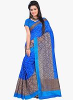 7 Colors Lifestyle Blue Printed Saree