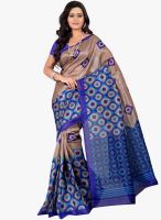 7 Colors Lifestyle Blue Printed Saree