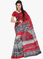 7 Colors Lifestyle Red Printed Saree
