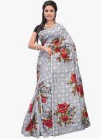 7 Colors Lifestyle White Printed Saree