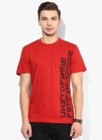 Alcis Core Unstoppable Red Round Neck T-Shirt