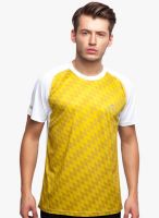 Alcis Frequncey Rush Yellow Running Round Neck T-Shirt Alcis Frequncey Rush Yellow Running Round Neck T-Shirt