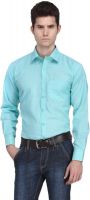 Ausy Men's Solid Formal Light Blue Shirt