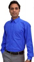 AVS Polo Men's Solid Casual Blue Shirt