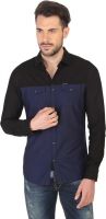Being Human Men's Solid Casual Black, Blue Shirt Being Human Men's Solid Casual Black, Blue Shirt