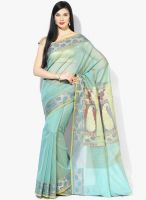 Bunkar Blue Embellished Saree