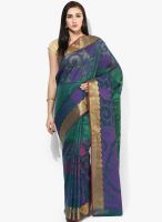 Bunkar Purple Embellished Saree