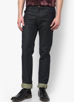 Cotton County Premium Solid Black Narrow Fit Jeans