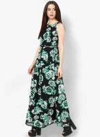 Dorothy Perkins Green Colored Printed Maxi Dress