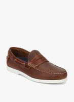 Dune Boat Storm Tan Loafers