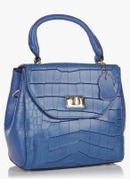 Ebano Blue Leather Sling Bag
