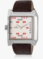 Escort E-1400-249 Brown/Silver Analog Watch