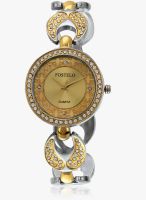 FOSTELO Golden Metal Analog Watch