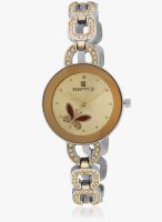 FOSTELO Golden Stainless Steel Analog Watch