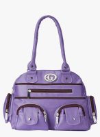 FOSTELO Purple Polyurethane (Pu) Handbag