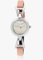 FOSTELO White Leather Analog Watch