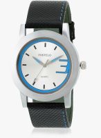 FOSTELO White Leather Analog Watch