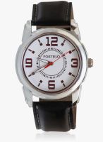 FOSTELO White Leather Analog Watch