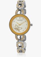 FOSTELO White Stainless Steel Analog Watch