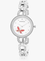 FOSTELO White Stainless Steel Analog Watch