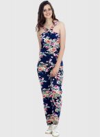 Faballey Blue Printed Jumpsuit