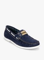 Famozi Navy Blue Boat Shoes