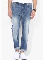 French Connection Light Blue Mid Rise Regular Fit Jeans