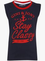 Gini & Jony Navy Blue T-Shirt