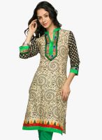 Jashn Beige Printed Kurti