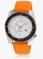 Maxima Attivo Collection Orange/White Analog Watch