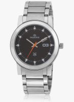 Maxima Attivo Collection Silver/Black Analog Watch